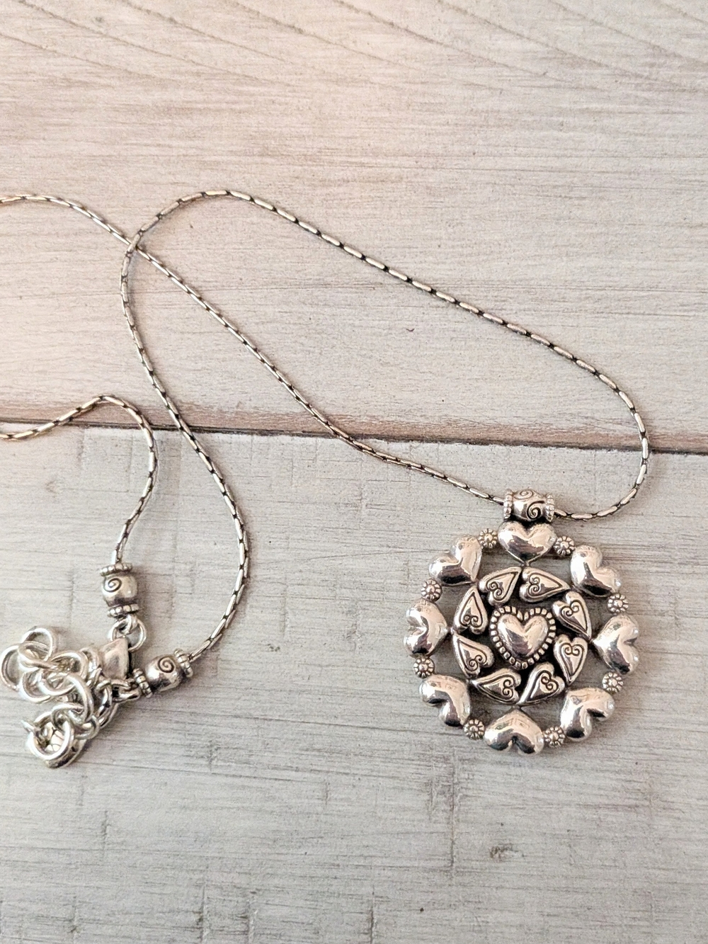 Brighton Love Mandala Heart Necklace